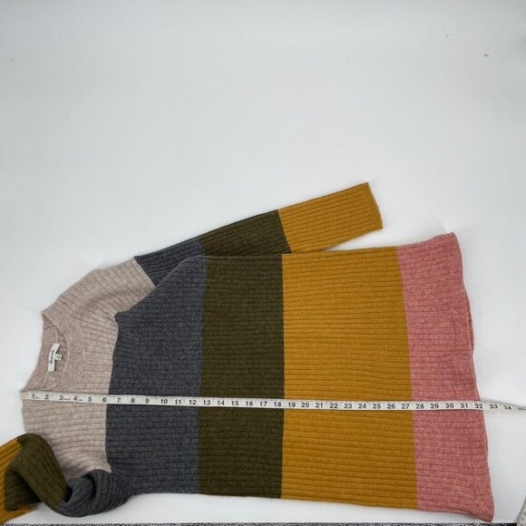 Madewell Colorblock Sweater Dress in Coziest Yarn Womens Size XS Wool Blend - Picture 7 of 8